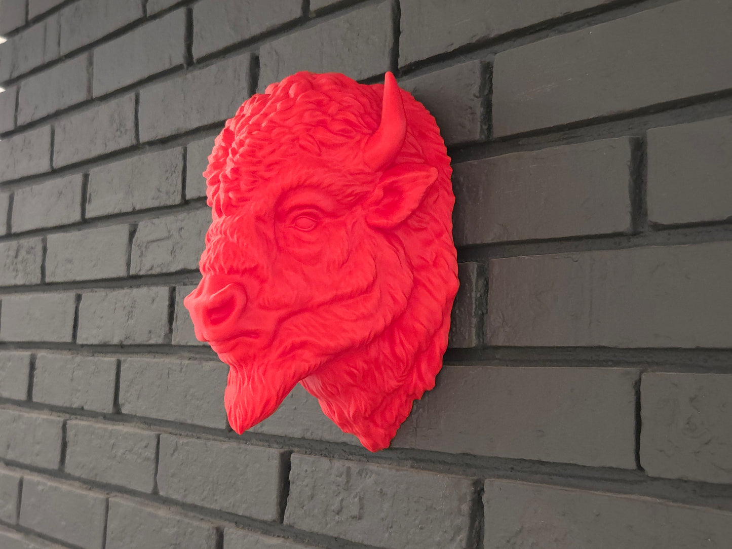NEW COLORS! Wall Mounted Bison Head