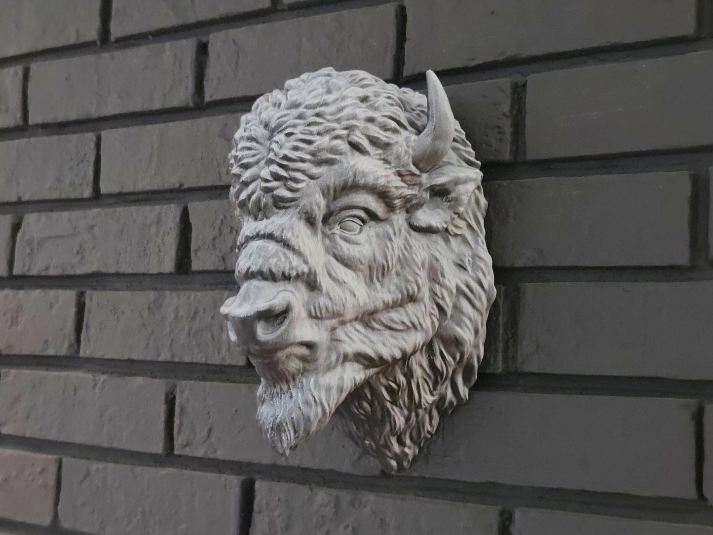 NEW COLORS! Wall Mounted Bison Head - Color Shift