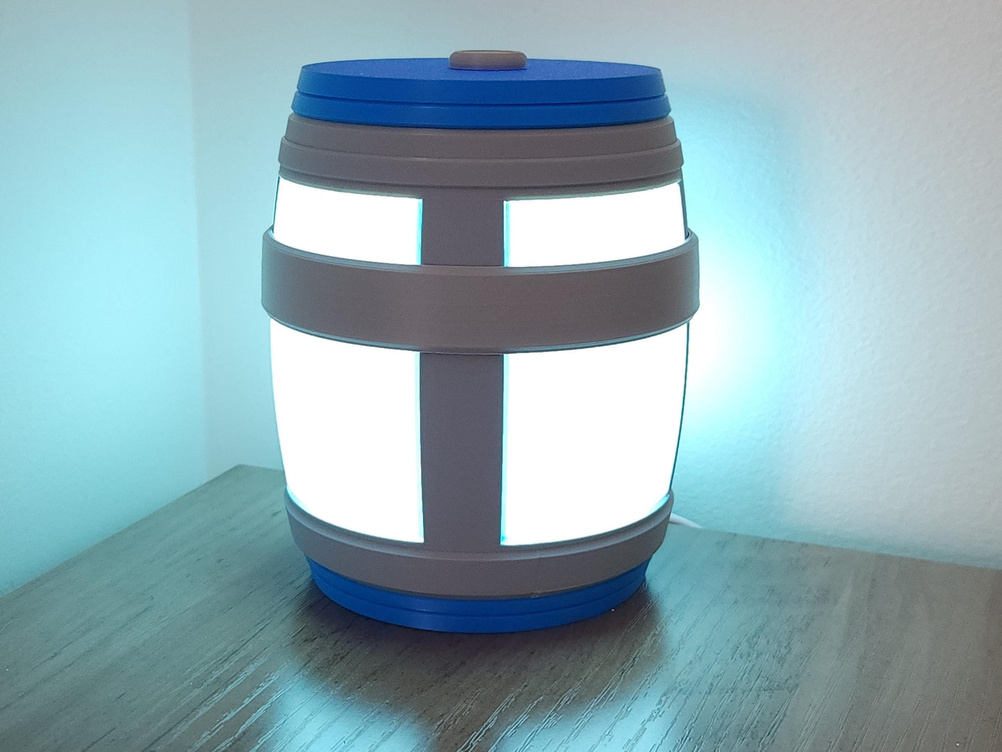 An image of the glowing chug jug lamp.