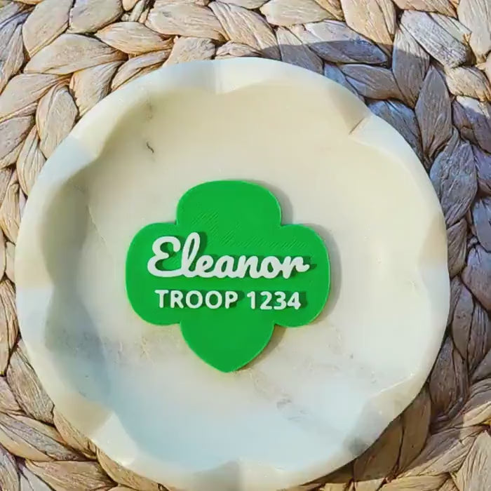 Girl Scout Pin with Name | Personalized