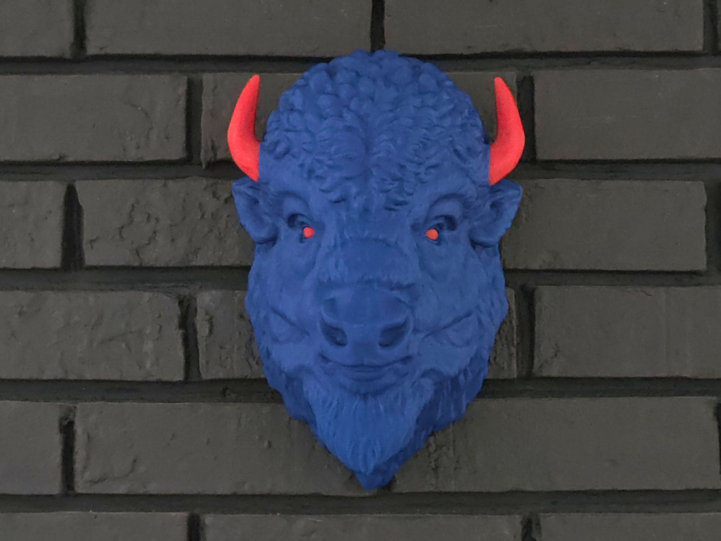 NEW COLORS! Wall Mounted Bison - Two Tone