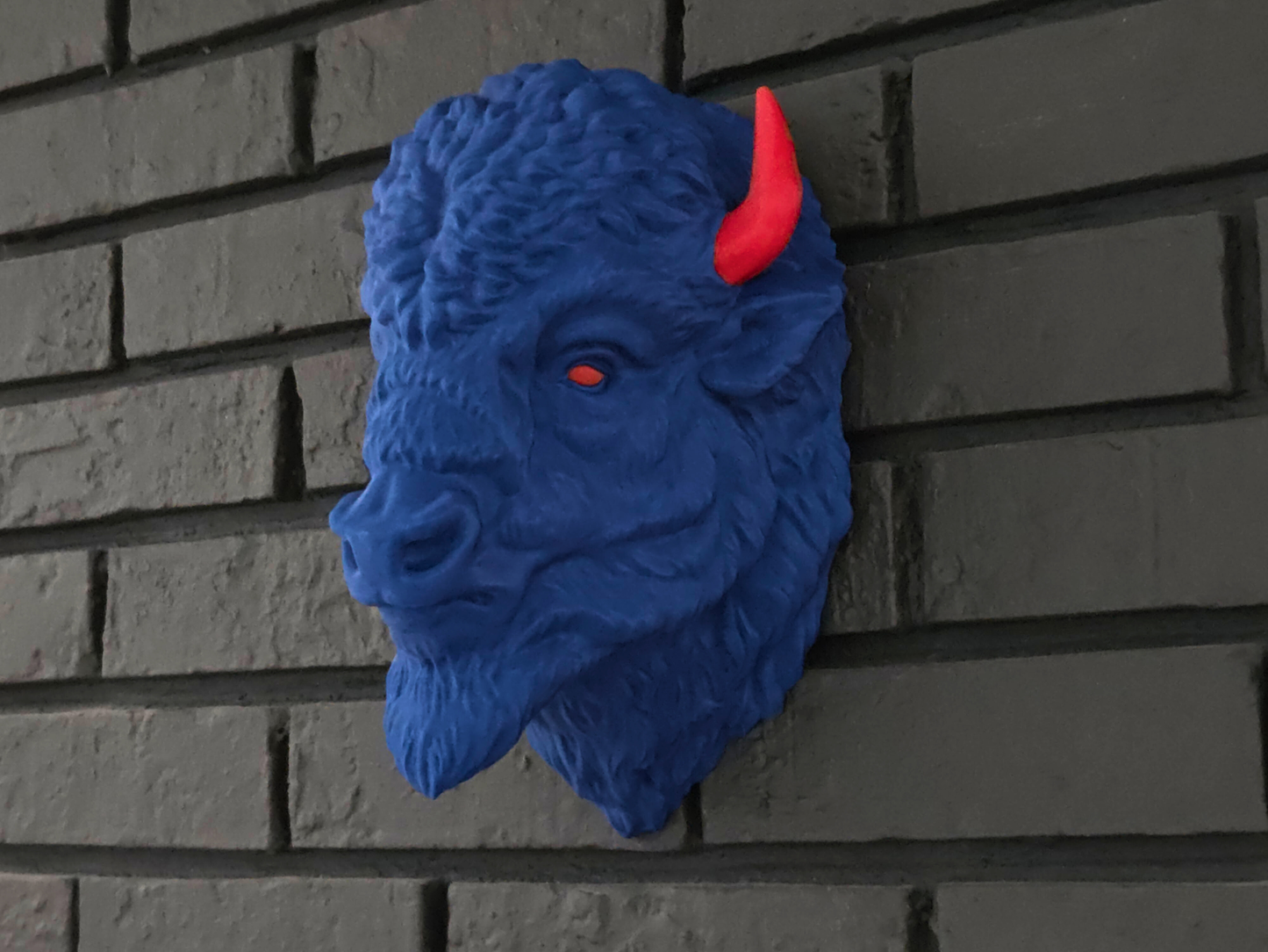 NEW COLORS! Wall Mounted Bison - Two Tone