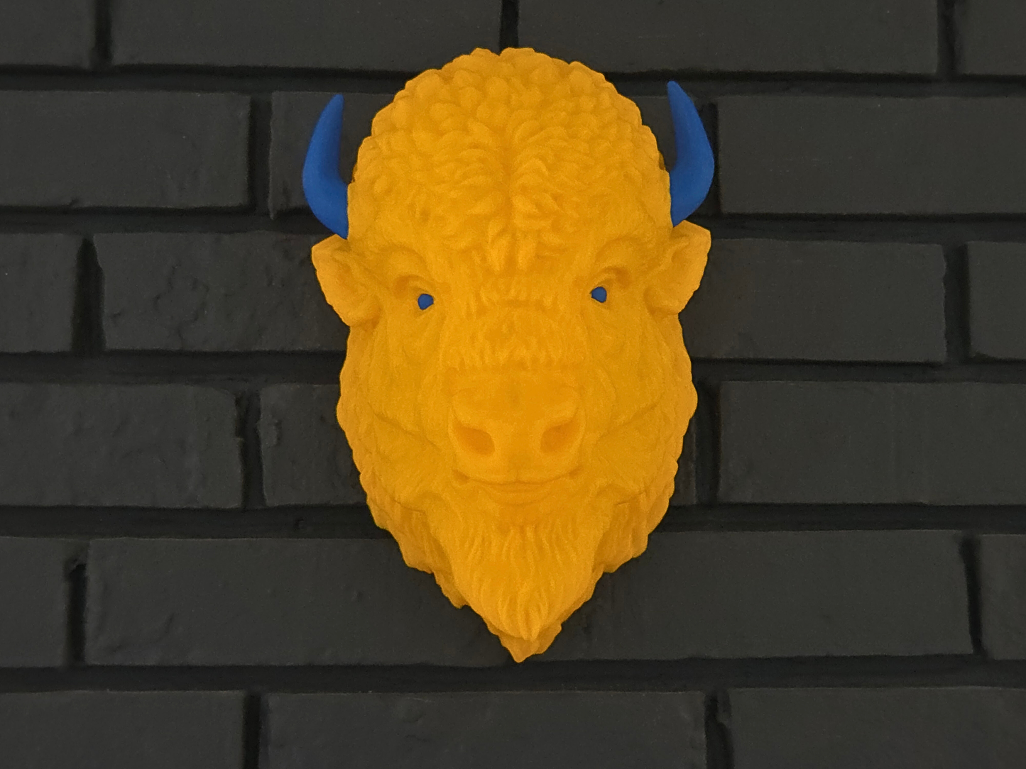 NEW COLORS! Wall Mounted Bison - Two Tone