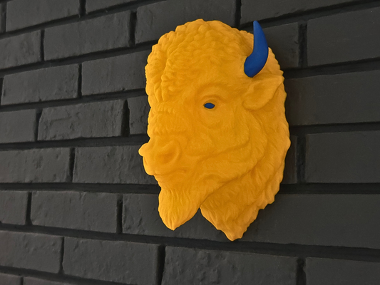 NEW COLORS! Wall Mounted Bison - Two Tone