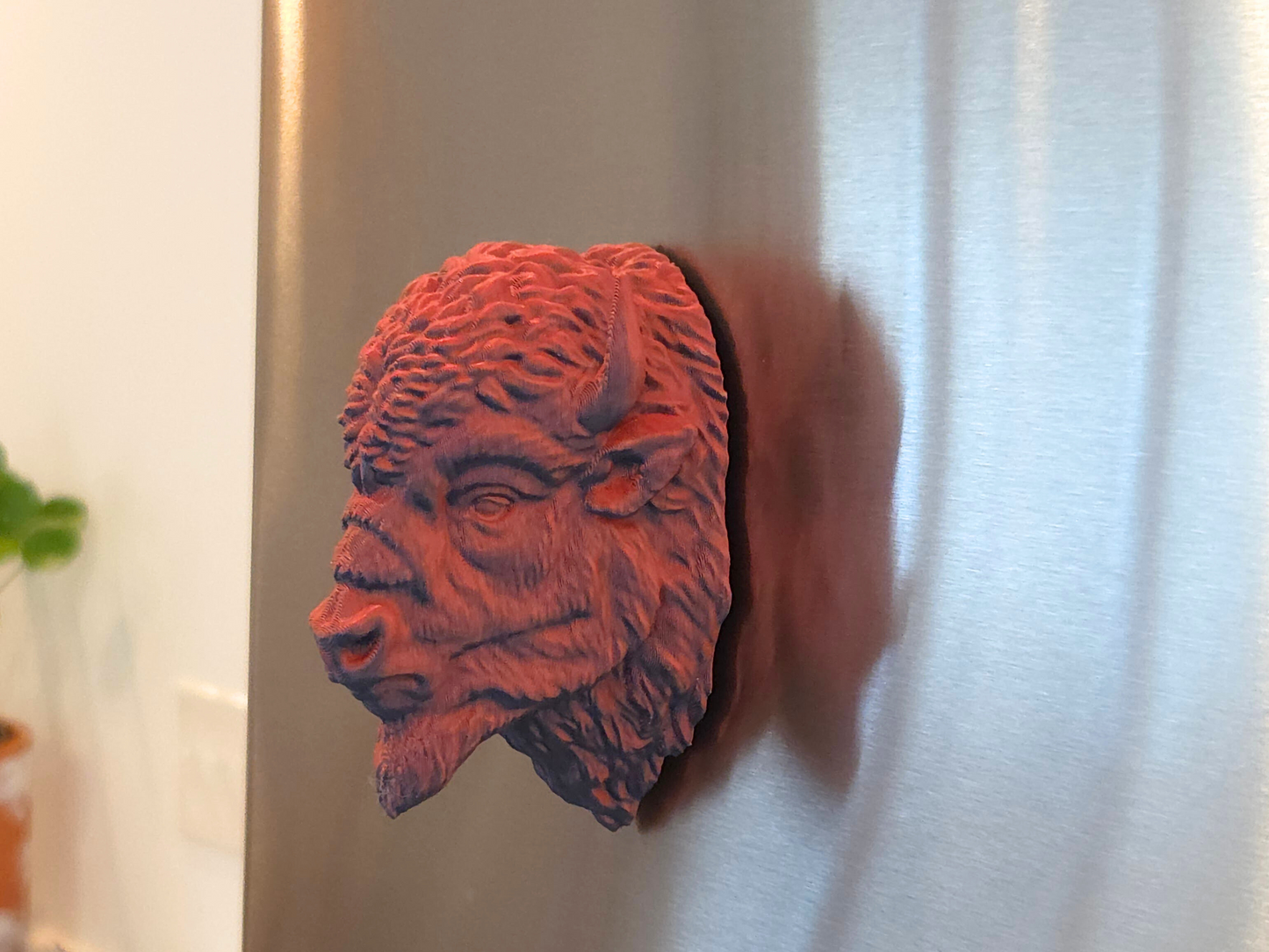 NEW! Bison Head Magnet