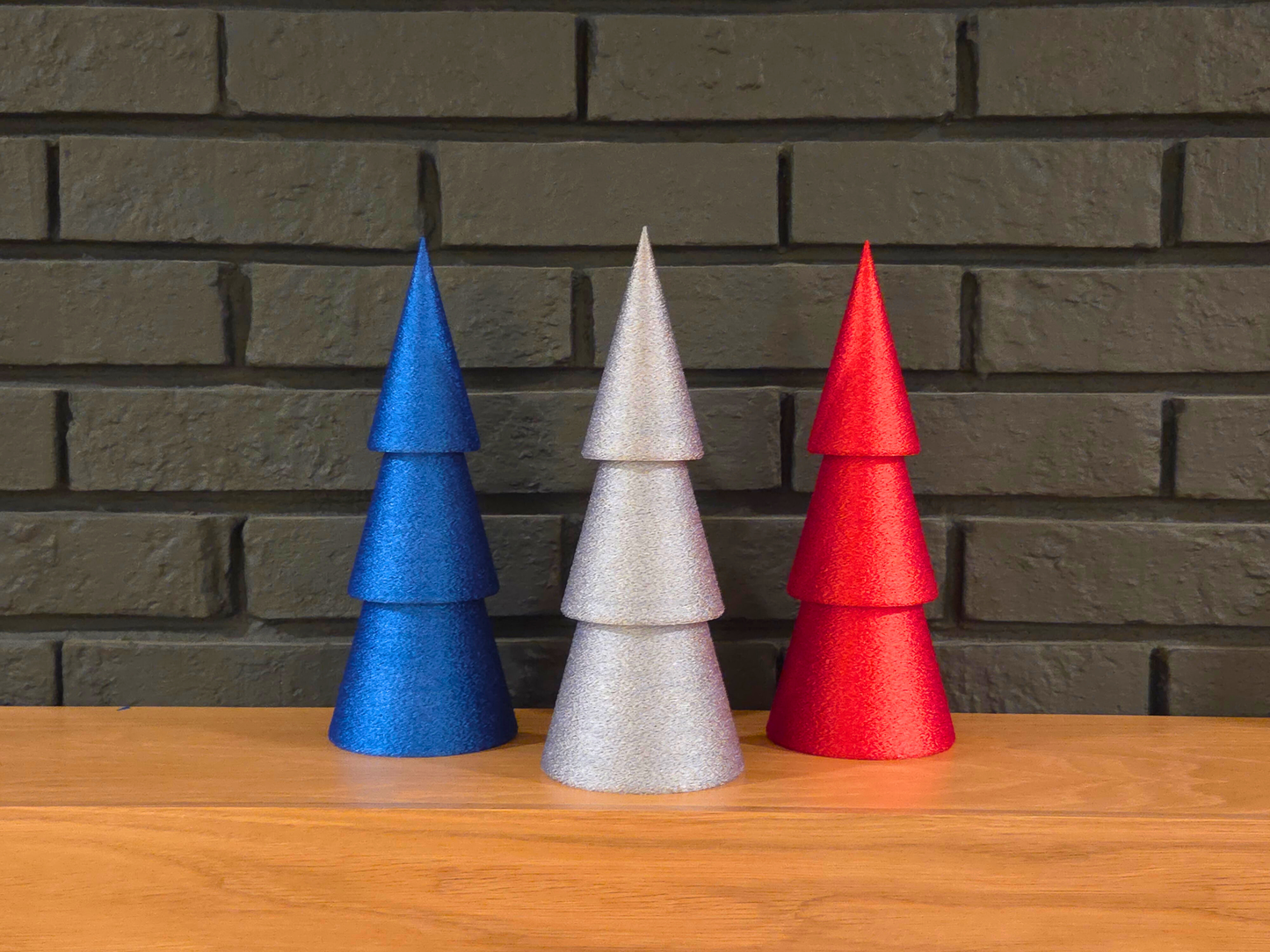 Buffalo Christmas Trees - Set of 3