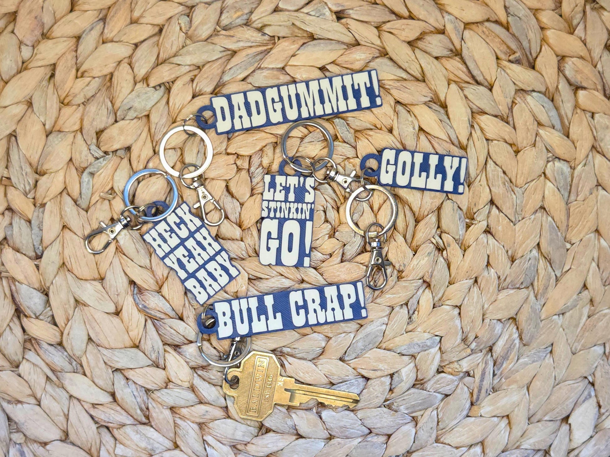 Indianapolis Football Quarterback Quotes Keychain Set of Five