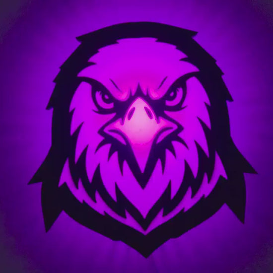 Hawk, Falcon, Eagle Mascot Lamp: Wall Mounted Color Changing Lamp