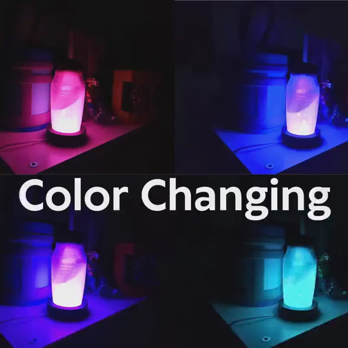 Glowing Potion Bottle Lamp with Color Changing USB Light Base | Gamer Gift Ideas and Decor | Shield Boost Decor