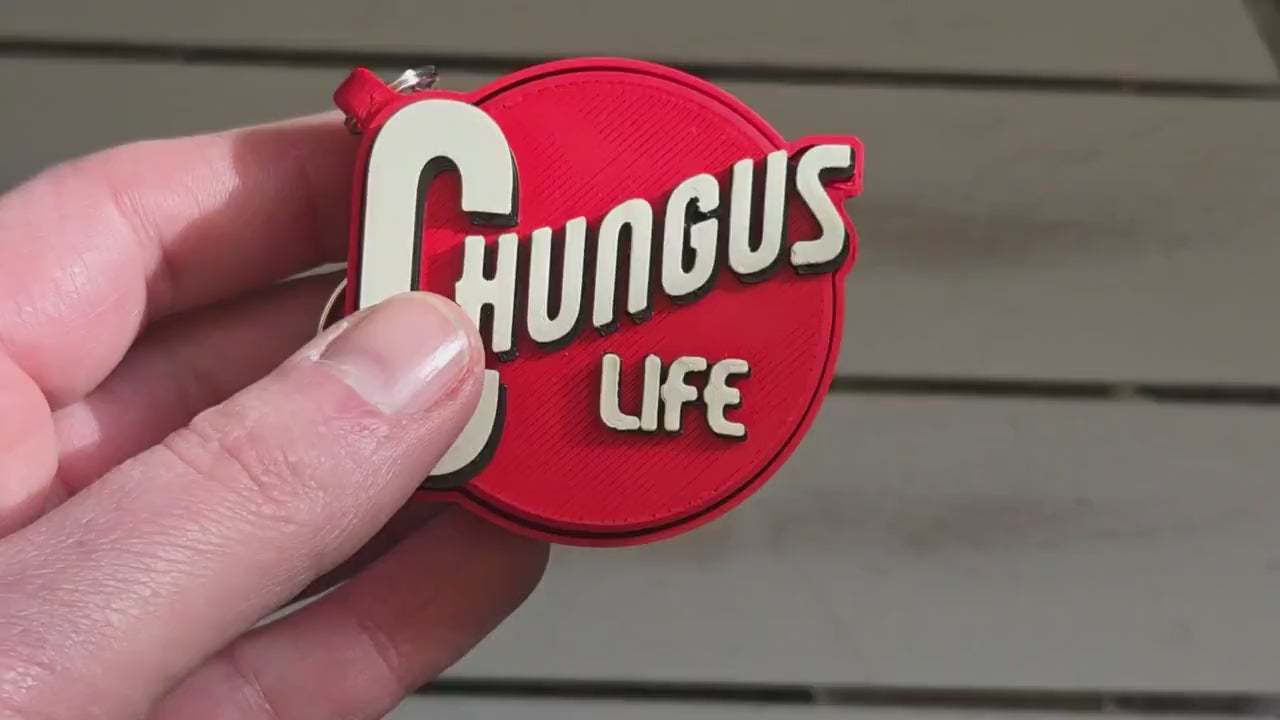 The Original Chungus Life Fidget Clicker Keychain, Backpack Charm