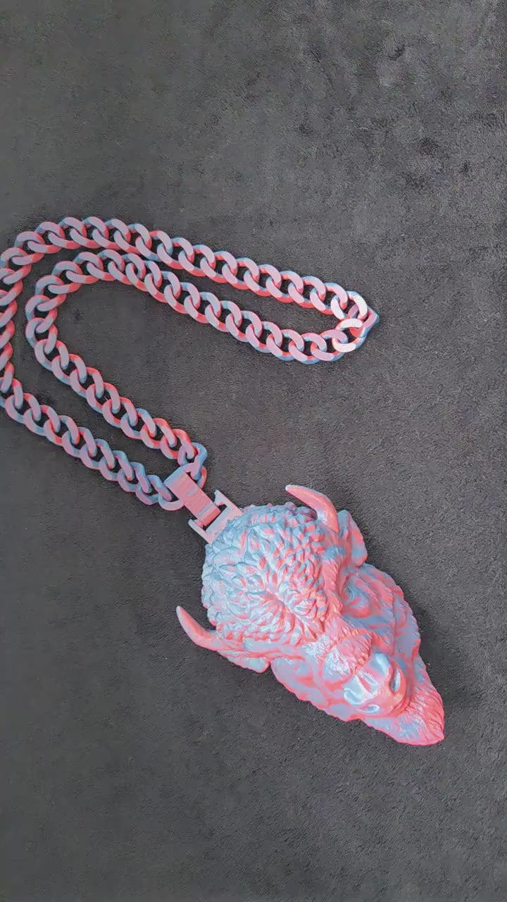 Buffalo Football Hype Chain Necklace