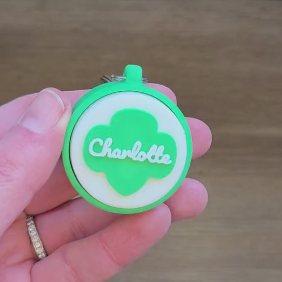 Scout Fidget Keychain: Custom Name or Troop Number | Personalized Bulk Keychain