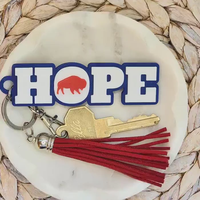 Buffalo Football Keychain | Hope | Buffalo Mafia Fan Gift | Football Gift Ideas