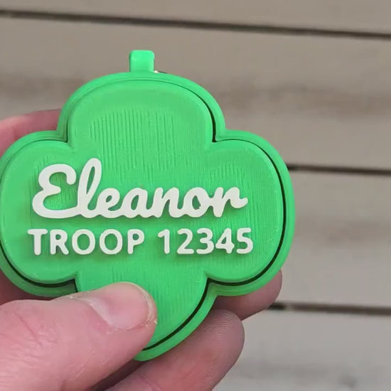 Scout Fidget Keychain - Large: Custom Name or Troop Number | Personalized Bulk Keychain