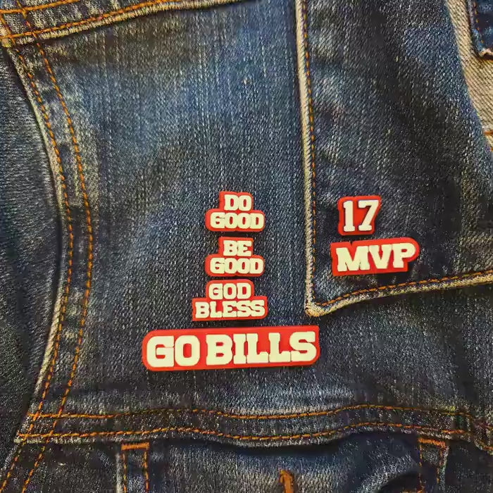 Buffalo Football MVP 6-Pin Set | Be Good Do Good God Bless Go Bills